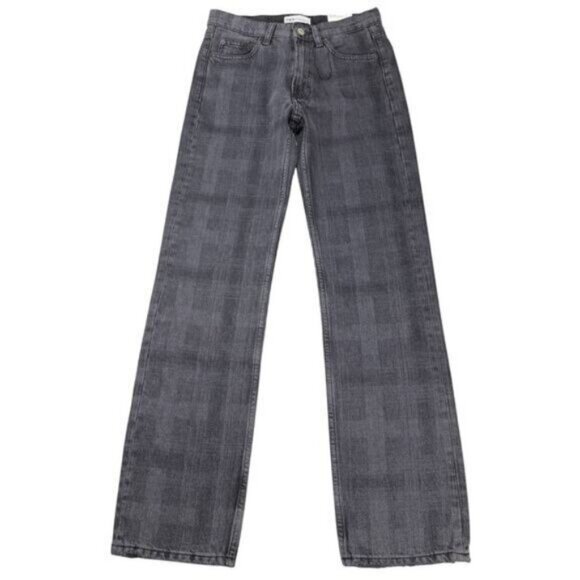 Zara Mid Rise Straight Printed Women's Jean Size 0 - Picture 2 of 8
